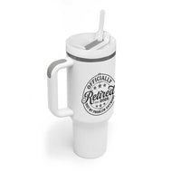 Retirement 2026 Tumbler With Handle Funny Officially Retired Not My Problem Anymore - Wonder Print Shop
