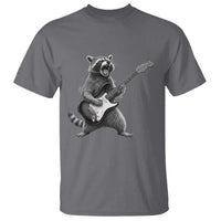 Funny Raccoon Playing Guitar Rock and Roll T Shirt