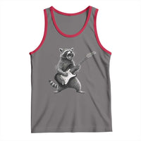 Funny Raccoon Playing Guitar Rock and Roll Tank Top