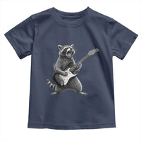 Funny Raccoon Playing Guitar Rock and Roll Toddler T Shirt