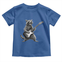 Funny Raccoon Playing Guitar Rock and Roll Toddler T Shirt