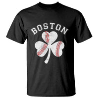 Funny Boston St Patricks Day Baseball Shamrock T Shirt