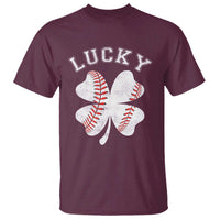 Funny Baseball Lucky Clover St Patricks Day T Shirt