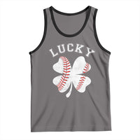 Funny Baseball Lucky Clover St Patricks Day Tank Top