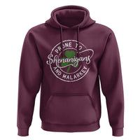 Prone To Shenanigans And Malarkey Hoodie Funny St Patricks Day Irish Shamrock