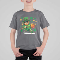 Leprechaun Basketball St Patricks Day Sport Lover T Shirt For Kid