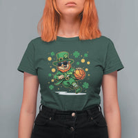 Leprechaun Basketball St Patricks Day Sport Lover T Shirt For Women