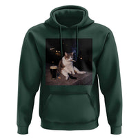 Funny Cigarette And Drinking Irish Stout Beer Cat Meme Hoodie
