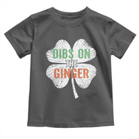 Funny St Patricks Day Dibs On The Ginger Toddler T Shirt Irish Redhead Shamrock