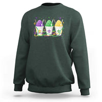 Funny Mardi Gras Snowballs Fat Tuesday Carnival Beads Sweatshirt