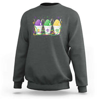 Funny Mardi Gras Snowballs Fat Tuesday Carnival Beads Sweatshirt