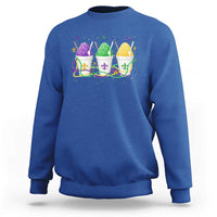 Funny Mardi Gras Snowballs Fat Tuesday Carnival Beads Sweatshirt