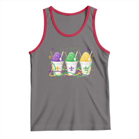Funny Mardi Gras Snowballs Fat Tuesday Carnival Beads Tank Top