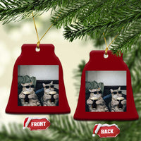 Funny Cat Drinking Irish Stout Beer Ceramic Ornament Black Beer and Cat Lovers