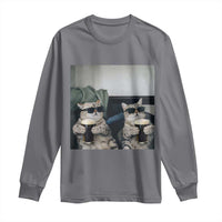 Funny Cat Drinking Irish Stout Beer Long Sleeve Shirt Black Beer and Cat Lovers