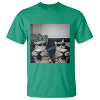 Funny Cat Drinking Irish Stout Beer T Shirt Black Beer and Cat Lovers