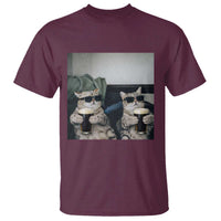 Funny Cat Drinking Irish Stout Beer T Shirt Black Beer and Cat Lovers