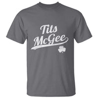 Tits McGee T Shirt Funny St Patricks Day Adult Humor Shamrocks