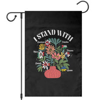 I Stand With Canada Greenland Mexico Panama Gaza Ukraine Garden Flag Retro Floral
