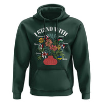 I Stand With Canada Greenland Mexico Panama Gaza Ukraine Hoodie Retro Floral