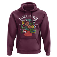 I Stand With Canada Greenland Mexico Panama Gaza Ukraine Hoodie Retro Floral