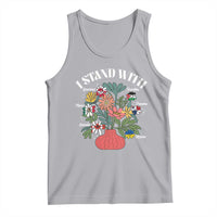 I Stand With Canada Greenland Mexico Panama Gaza Ukraine Tank Top Retro Floral