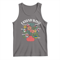I Stand With Canada Greenland Mexico Panama Gaza Ukraine Tank Top Retro Floral