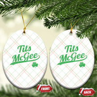 Tits McGee Ceramic Ornament Funny Womens St Patricks Day Vintage Shamrocks