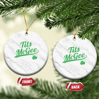 Tits McGee Ceramic Ornament Funny Womens St Patricks Day Vintage Shamrocks