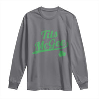 Tits McGee Long Sleeve Shirt Funny Womens St Patricks Day Vintage Shamrocks