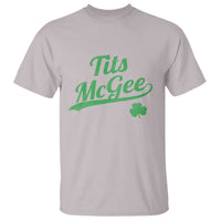 Tits McGee T Shirt Funny Womens St Patricks Day Vintage Shamrocks