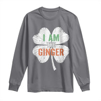 Funny St Patricks Day I Am The Ginger Long Sleeve Shirt Irish Redhead Shamrock