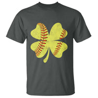 Softball St Patricks Day Irish Clover Sport T Shirt
