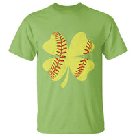 Softball St Patricks Day Irish Clover Sport T Shirt