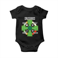 Irishki Half Irish Half Polish Baby Onesie Celtic Cross St Patricks