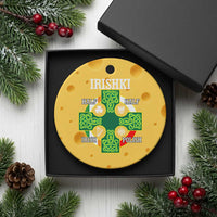 Irishki Half Irish Half Polish Ceramic Ornament Celtic Cross St Patricks - Wonder Print Shop