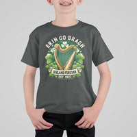 Irish Pride T Shirt For Kid Ireland Forever Erin Go Bragh Est 1922 Harp Shamrock
