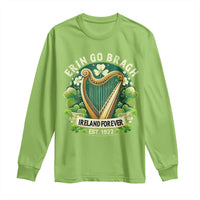 Irish Pride Long Sleeve Shirt Ireland Forever Erin Go Bragh Est 1922 Harp Shamrock