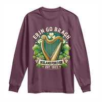 Irish Pride Long Sleeve Shirt Ireland Forever Erin Go Bragh Est 1922 Harp Shamrock