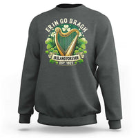Irish Pride Sweatshirt Ireland Forever Erin Go Bragh Est 1922 Harp Shamrock