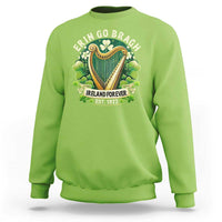 Irish Pride Sweatshirt Ireland Forever Erin Go Bragh Est 1922 Harp Shamrock