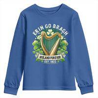 Irish Pride Youth Sweatshirt Ireland Forever Erin Go Bragh Est 1922 Harp Shamrock