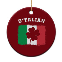Funny Irish Italian St. Patrick's Day O'Talian Ceramic Ornament - Wonder Print Shop