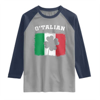 Funny Irish Italian St. Patrick's Day O'Talian Raglan Shirt
