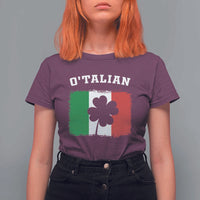 Funny Irish Italian St. Patrick's Day O'Talian T Shirt For Women