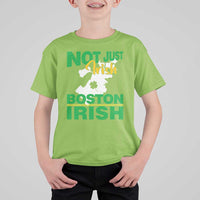 Funny Boston Irish T Shirt For Kid Not Just Irish Boston Irish Shamrock