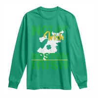 Funny Boston Irish Long Sleeve Shirt Not Just Irish Boston Irish Shamrock