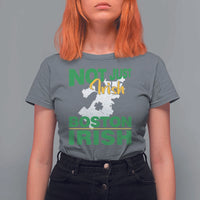 Funny Boston Irish T Shirt For Women Not Just Irish Boston Irish Shamrock