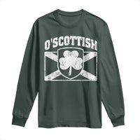 Irish-Scots Irish Scottish Long Sleeve Shirt O'Scottish Vintage Shamrock