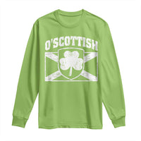 Irish-Scots Irish Scottish Long Sleeve Shirt O'Scottish Vintage Shamrock